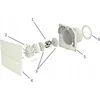 Buitinis ventiliatorius Vents Quiet-Style 100 TH, baltos spalvos