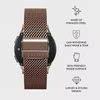 BURGA Metal Mesh Elegance universalus 22 mm laikrodžiams (rožinio aukso spalvos)