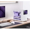 Jonsbo D31 ekrano Micro–ATX korpusas, grūdintas stiklas – balta