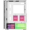 „Montech X3 Glass Midi-Tower“, RGB, grūdintas stiklas – baltos spalvos