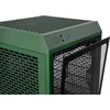 „Thermaltake The Tower 200“, bokšto tipo korpusas – tamsiai žalias, grūdintas stiklas