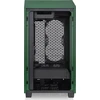 „Thermaltake The Tower 200“, bokšto tipo korpusas – tamsiai žalias, grūdintas stiklas