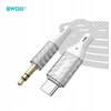Telforceone Audio adapteris Bwoo (AUX074) iš USB-C į 3,5mm 1m sidabrinis