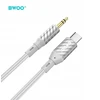 Telforceone Audio adapteris Bwoo (AUX074) iš USB-C į 3,5mm 1m sidabrinis