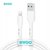BWOO kabelis X172L USB - Lightning 1,0 m 3A baltas