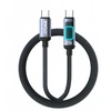 BWOO BWOO pintas kabelis su foniniu apšvietimu PD 60W X324CC USB-C - USB-C