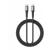 BWOO Braided Cable USB-C - USB-C 3m 60W juodas