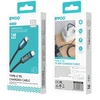 BWOO Pintas USB-C - Lightning 1 m 27 W kabelis su animuotu apšvietimu, juodas