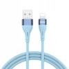BWOO Kabelis USB – Lightning 1m 3A Minimalistinis Silikoninis Mėlynas X280L