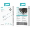 BWOO Cable USB - USB-C 2m 3A baltas