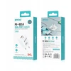 BWOO CDA156 PD sieninis įkroviklis 1x USB-C 1v USB 20W baltas