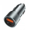 BWOO 38W greitasis automobilinis įkroviklis BO-CC73 QC 18W + PD 20W, pilkai sidabrinis