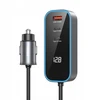 Įkroviklis BWOO BWOO kroviklis samochodowa PD RGB CC107 1x USB-C 1x USB 30W juoda