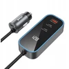 Įkroviklis BWOO BWOO kroviklis samochodowa PD RGB CC107 1x USB-C 1x USB 30W juoda