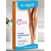 Set X-Epil: Normal Silky Finish Depilatory Wax Body, 100 ml + Normal Silky Finish Hair Removal Wax Strips For Legs, 5 vnt.