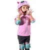 C-PREME Raskullz Astro Cat rožinis vaikiškas šalmas, dydis S vaikui, dydis 5+ (50-54 cm)