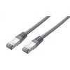 C-TECH kabelis patchcord Cat5e, FTP, pilkas, 15m