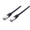 C-TECH kabelio pataisos laidas Cat5e, FTP, juodas, 0,5 m