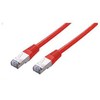 C-TECH kabelio pataisos laidas Cat5e, FTP, raudonas, 1m