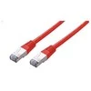 C-TECH kabelio pataisos laidas Cat5e, FTP, raudonas, 1m