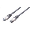 C-TECH kabelio pataisymo laidas Cat5e, FTP, pilkas, 1m