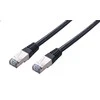 C-TECH kabelio pataisos laidas Cat5e, FTP, juodas, 0,25 m