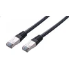 C-TECH kabelis patchcord Cat5e, FTP, juodas, 2m