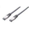 C-TECH kabelis patchcord Cat5e, FTP, pilkas, 3m