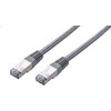 C-TECH kabelis patchcord Cat5e, FTP, pilkas, 2m