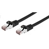 C-TECH kabelis patchcord Cat6, FTP, juodas, 0,5 m