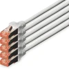 C-TECH kabelis patchcord Cat6, FTP, pilkas, 1m