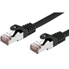 C-TECH kabelis patchcord Cat6, FTP, juodas, 1m