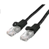 C-TECH kabelio pataisos laidas Cat6, UTP, juodas, 0,5 m