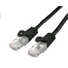 C-TECH kabelis patchcord Cat6, UTP, juodas, 3m