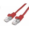 C-TECH kabelio sujungimo laidas Cat6, UTP, raudonas, 3m