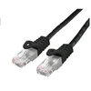 C-TECH kabelio pataisos laidas Cat6, UTP, juodas, 0,5 m