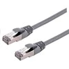 C-TECH kabelio pataisos laidas Cat6a, S/FTP, pilkas, 0,5 m