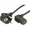 C-TECH maitinimo laidas 220/230V maitinimo šaltinis, išlenktas, VDE, 2m