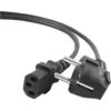 C-Tech C-TECH maitinimo kabelis 1,8 m kabelis 220/230V maitinimo šaltinis, VDE