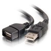 Kabelis USB C2G USB-A - USB-A 2 m Juodas (52107)