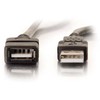 Kabelis USB C2G USB-A - USB-A 2 m Juodas (52107)