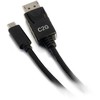 Adapteris AV C2G C2G 6ft USB C to DisplayPort Cable - 4K 30Hz - Externer Videoadapter - USB-C - DisplayPort - Juodas