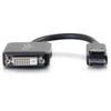 Adapteris AV C2G C2G 8in DisplayPort to DVI-D Adapteris - DP to DVI D Adapteris - Juodas - M/F - Videoadapter - DisplayPort (M) zu DVI-D (W) - Juodas