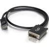 C2G C2G 2m DisplayPort į vienos jungties DVI-D adapterio kabelis M/M - DP į DVI - juodas - DisplayPort kabelis - DisplayPort (M) į DVI-D (M) - 2 m - juodas