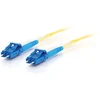 C2G LC-LC 9/125 OS1 Duplex Singlemode PVC Fiber Optic Cable (LSZH) – Perjungimo kabelis - LC vienmodis (M) į LC vienmodis (M) - 3 m - 3 m - Šviesolaidis - Duplex - 9/125 mikrometrų - OS1 - be halogenų - Geltonas (85606)