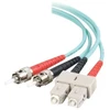 C2G SC-ST 10Gb 50/125 OM3 dvigubas daugiamodis PVC optinis pluošto kabelis (LSZH) - Tinklo kabelis - ST daugiamodis (M) į SC daugiamodis (M) - 10 m - 10 m - Šviesolaidinis - Dvigubas - 50/125 mikrometrų - OM3 - be halogenų - akvamarino spalvos (85527)