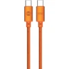 Telforceone Forever Saffron cable USB-C - USB-C 1,0 m 60W oranžinis