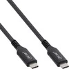 C2G „InLine®“ USB4 laidas, USB-C kištukas/kištukas, 8K60Hz, juodas, 1,5 m