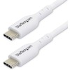 „StarTech“ 1M Baltas USB-C įkrovimo laidas / 60 W maitinimo tiekimas M/M TYPE-C