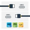 „StarTech“ 1M Baltas USB-C įkrovimo laidas / 60 W maitinimo tiekimas M/M TYPE-C